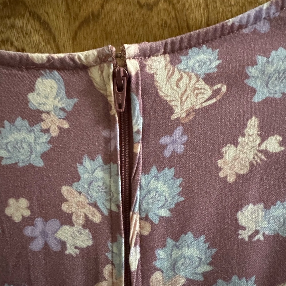 Her Universe Disney Princess Floral Sidekicks Allover Print Dress Purple Size 2 - Picture 12 of 14